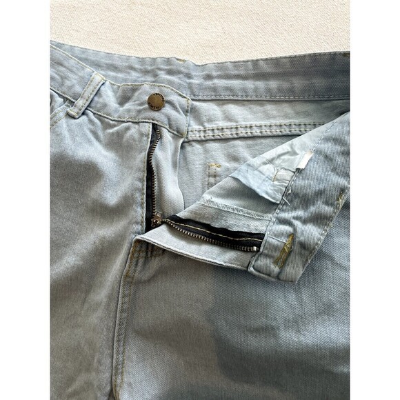 Palmer Heritage Distressed Hem High Rise Wide Leg Jeans Woman's Size 31 - Picture 7 of 16